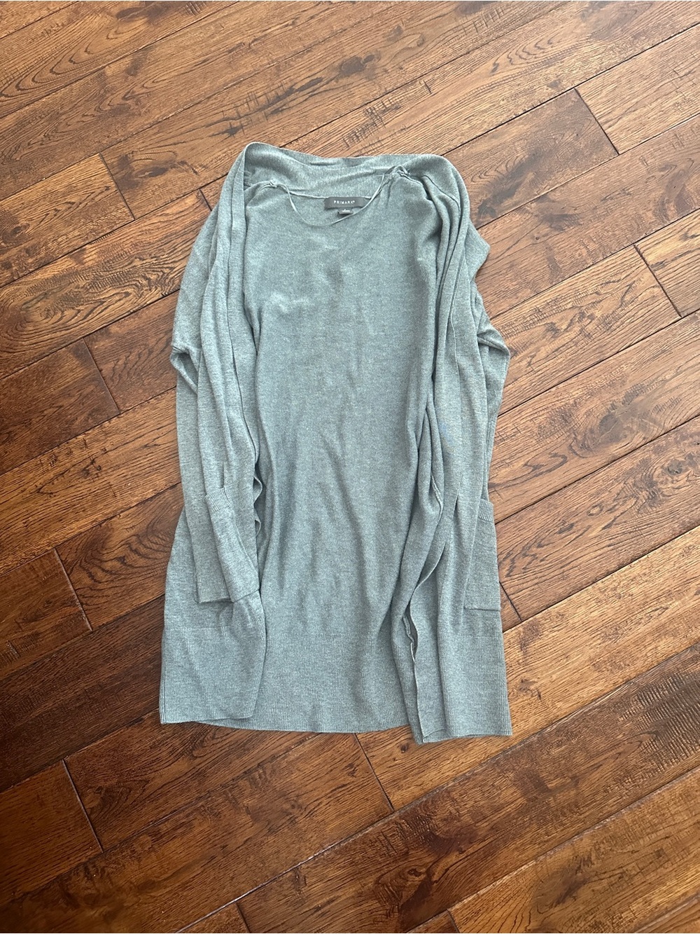Primark Heathered Gray Knit Cardigan